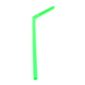 Plastic rietje flexibel PS Ø0,5cm 21cm (100 stuks) 
