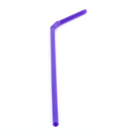 Plastic rietje flexibel PS Ø0,5cm 21cm (100 stuks) 