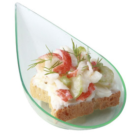Proeving lepel PS met handvat "Water groen" 5x10cm (40 stuks) 