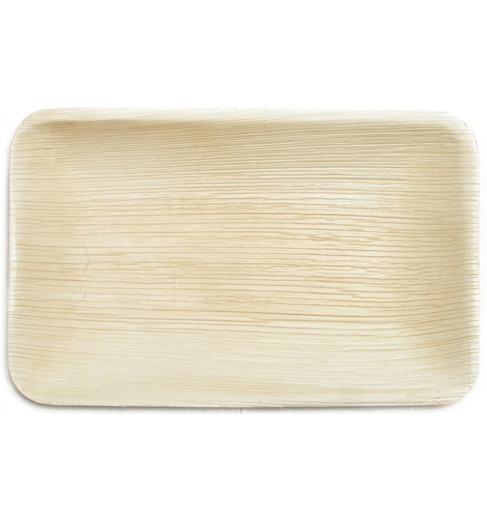 Palm blad dienblad Rechthoekige vorm 25x16x3cm Palm blad dienblad Rechthoekige vorm 25x16x3cm