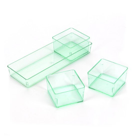 Proeving plastic kom PS Water groen 4,2x4,2cm (24 stuks) 