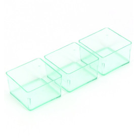 Proeving plastic kom PS Water groen 4,2x4,2cm (24 stuks) 