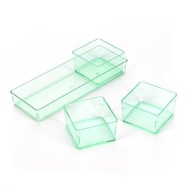 Proeving plastic kom PS Water groen 4,2x4,2cm (576 stuks)
