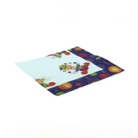 Papieren servet Clown Design 33x33cm (500 stuks)