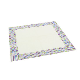 Papieren servet Strepen en mollen Design 33x33cm (500 stuks)