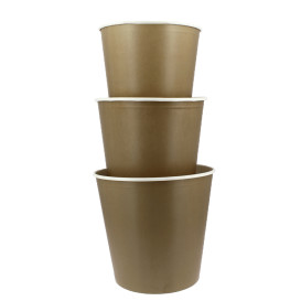 Papieren kip emmer 5100ml (25 stuks)