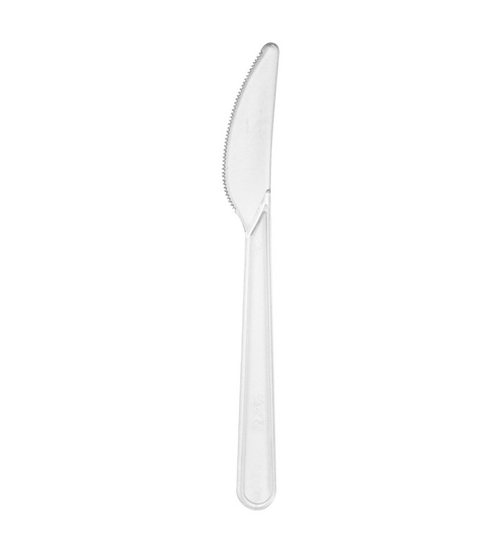 Plastic mes Magnum transparant 18,5 cm Plastic mes Magnum transparant 18,5 cm