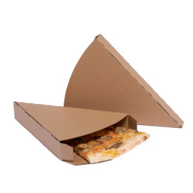 Gegolfde Pizza stuk doosje kraft Takeaway 