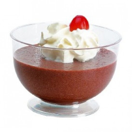 Plastic PS beker voor Dessert of ijs 260ml (480 stuks)