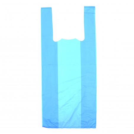 Plastic T-shirt tas blauw 35x50cm (5000 stuks)
