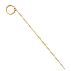 Bamboe vleespennen "Espiral" Design 20cm (100 stuks) 