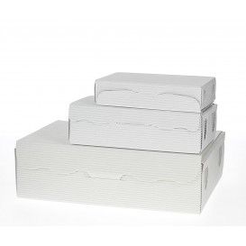 Papier bakkerij doos wit 20x13x5,5cm 1000g (500 stuks)