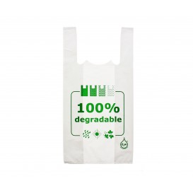 Plastic T-shirt tas 100% Degradable 40x60cm 