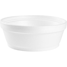 Schuim Container wit 8Oz/240ml Ø8,9cm 