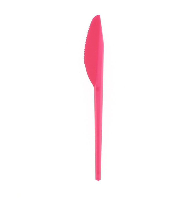Plastic PS mes fuchsia 16,5 cm Plastic PS mes fuchsia 16,5 cm