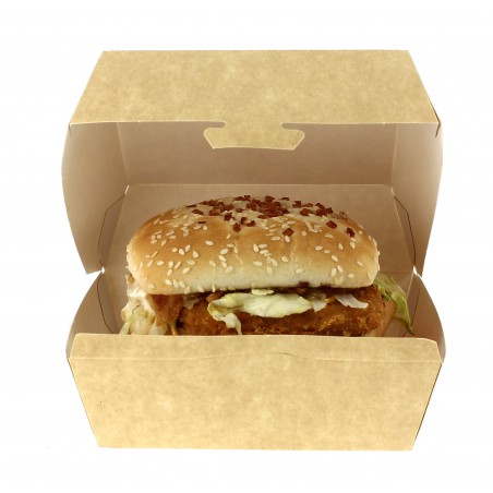 Kraft Hamburger bakjes XXL 14,5x14,5x8cm (400 stuks)