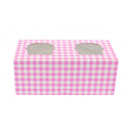 Papieren Cake vorm zak 2 Slots roze 19,5x10x7,5cm (160 stuks)