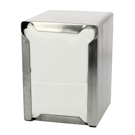 Servet Roestvrij van staal Dispenser "Miniservis" 17x17 (12 stuks)