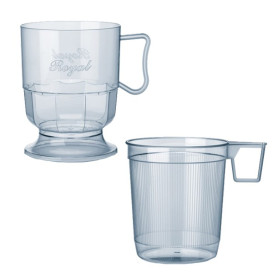 Plastic beker stijf transparant 200 ml (300 stuks)