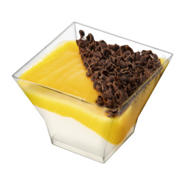 Proeving plastic kom PS "Pagoda" transparant 150 ml (12 stuks) 