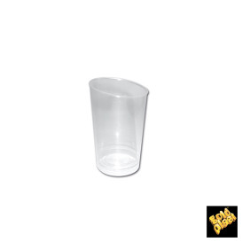 Plastic PS proefbeker Kegel vormig transparant 100 ml (10 stuks) 