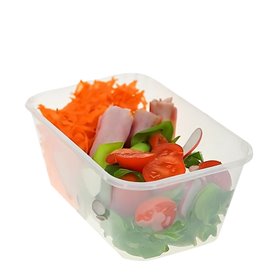 Plastic deli Container PP Rechthoekige vorm 1000ml (50 stuks) 