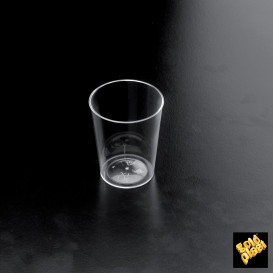 Plastic PS beker "Conical" transparant 50 ml (500 stuks)