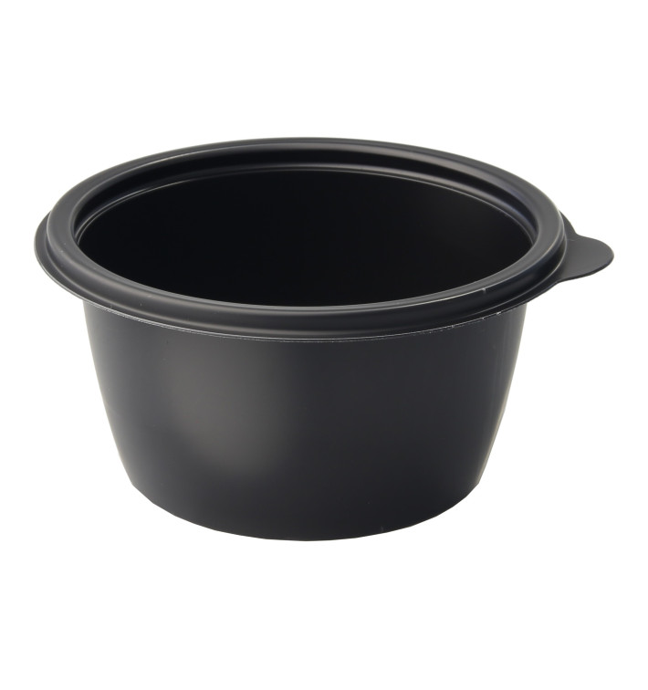 Plastic deli Container PP zwart 500ml Ø13cm Plastic deli Container PP zwart 500ml Ø13cm