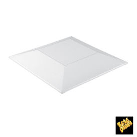 Plastic Deksel voor dienblad Parten transparant 25x25cm (30 stuks)