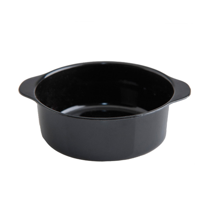 Plastic Pot PS met handgrepen zwart 52ml Plastic Pot PS met handgrepen zwart 52ml