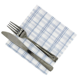 Papieren servet blauw Vierkant 1-laags 33x33 (3.840 stuks)