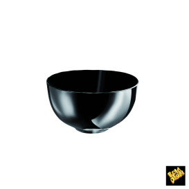 Proeving plastic kom PS "klein maat Stenle" zwart 150ml (12 stuks) 