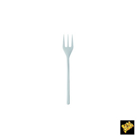 Plastic Proeving mini vork wit 10cm (1500 stuks)
