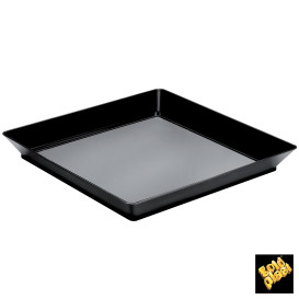 Proeving dienblad PS medium maat zwart 13x13 cm (192 stuks)