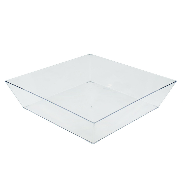 Plastic dienblad transparant 25x25cm Plastic dienblad transparant 25x25cm