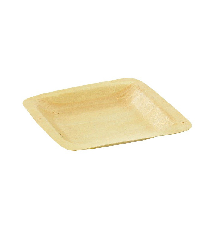 Houten schaal Vierkant 11,5x11,5x1,2cm Houten schaal Vierkant 11,5x11,5x1,2cm