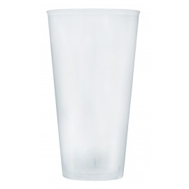 Plastic PP beker Cocktail transparant 470 ml 