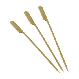 Bamboe vleespennen Golf Design 15cm (200 stuks) 