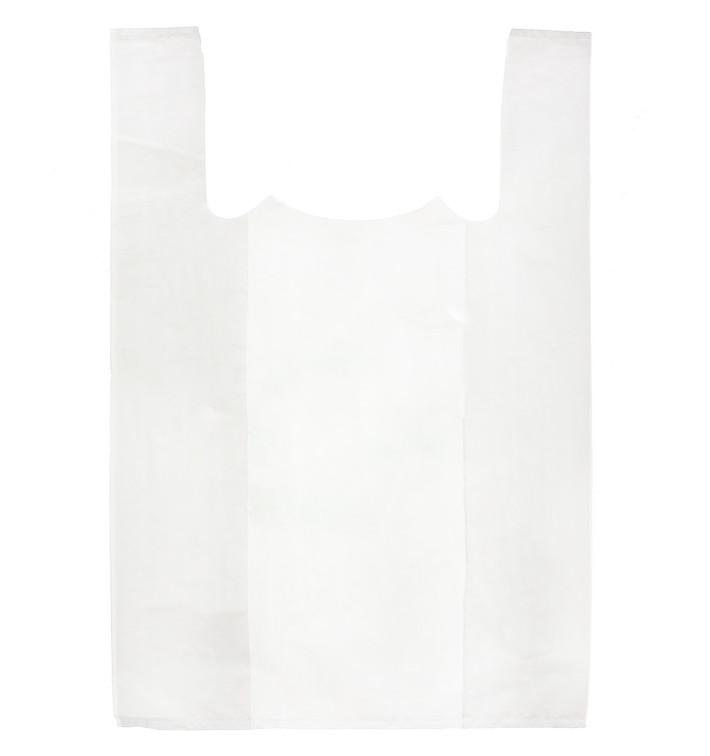 Plastic T-shirt tas wit 70x80cm Plastic T-shirt tas wit 70x80cm