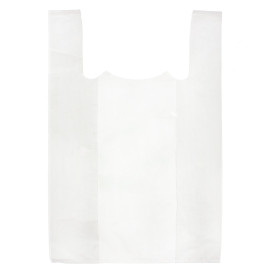 Plastic T-shirt tas wit 85x100cm 