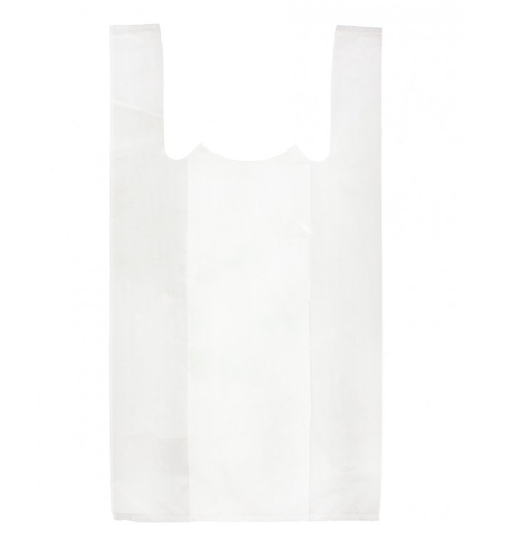 Plastic T-shirt tas wit 40x50cm (4000 stuks)