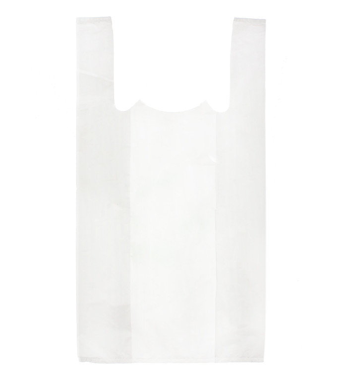 Plastic T-shirt tas wit 40x50cm (4000 stuks) Plastic T-shirt tas wit 40x50cm (4000 stuks)