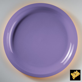 Plastic bord lila "Rond vormig" PP Ø29 cm (25 stuks) 