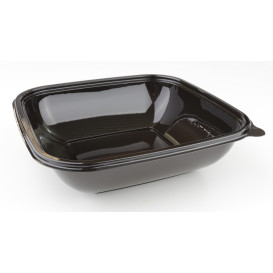 Plastic Kom PET zwart 750ml 190x190x40mm (50 stuks) 