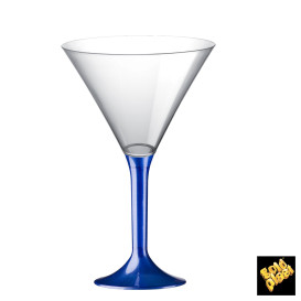 Plastic stamglas Cocktail blauw parel 185ml 2P (20 stuks)