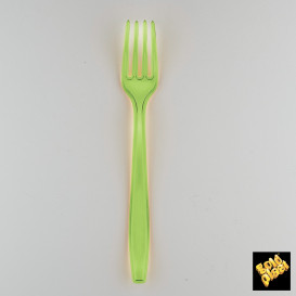 Plastic PS vork Premium limoengroen 19cm (1000 stuks)