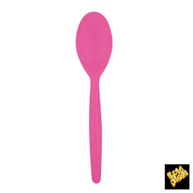 Plastic lepel PS "Easy" fuchsia 18,5 cm (20 stuks) 