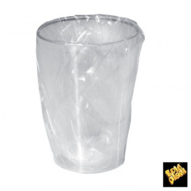 Plastic PS beker "Moon" verpakt transparant 230ml (500 stuks)