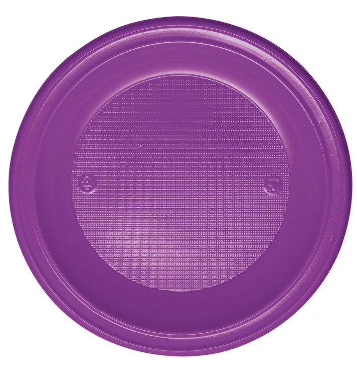 Plastic bord PS Diep paars Ø22 cm (30 stuks) Plastic bord PS Diep paars Ø22 cm (30 stuks)