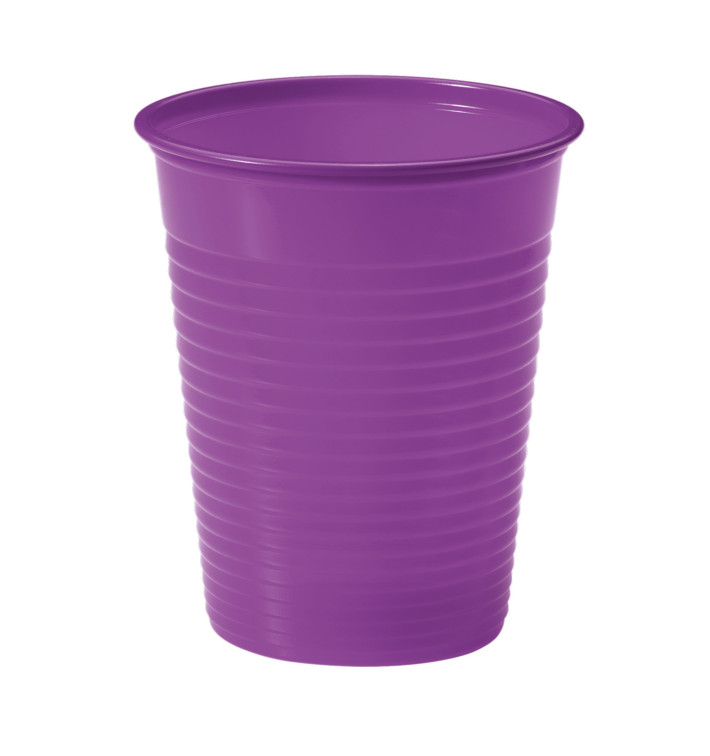 Plastic PS beker paars 200ml Ø7cm (1500 stuks) Plastic PS beker paars 200ml Ø7cm (1500 stuks)